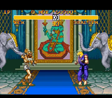 Street Fighter II Turbo (Japan) screen shot game playing